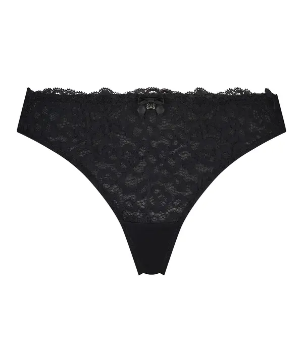Hunkemöller Hunkemöller Tanga gaćice 'Marine'  crna
