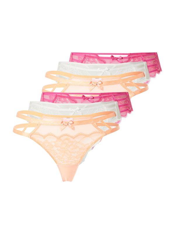 Hunkemöller Hunkemöller Tanga gaćice  narančasta / roza / bijela