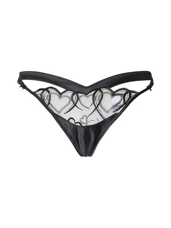 Hunkemöller Hunkemöller Tanga gaćice 'Olivia'  crna