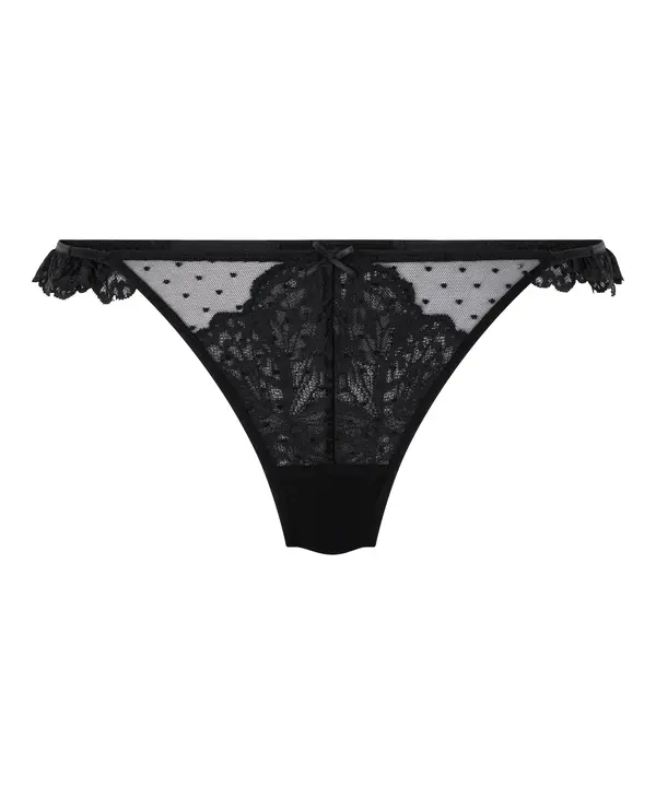 Hunkemöller Hunkemöller Tanga gaćice 'Posie'  crna