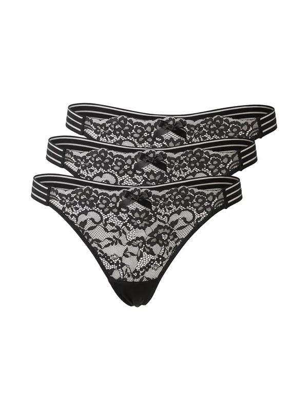 Hunkemöller Hunkemöller Tanga gaćice 'Sully'  crna