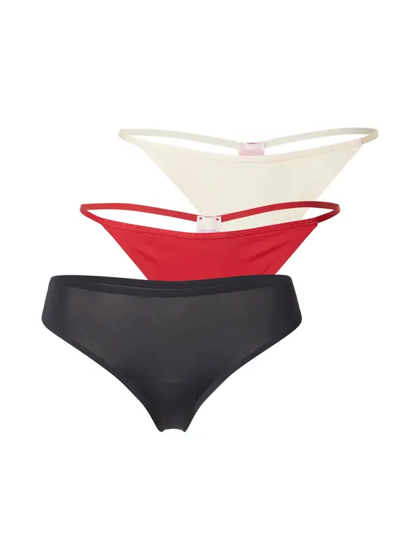 Hunkemöller Hunkemöller Tanga gaćice  svijetlo crvena / crna / bijela