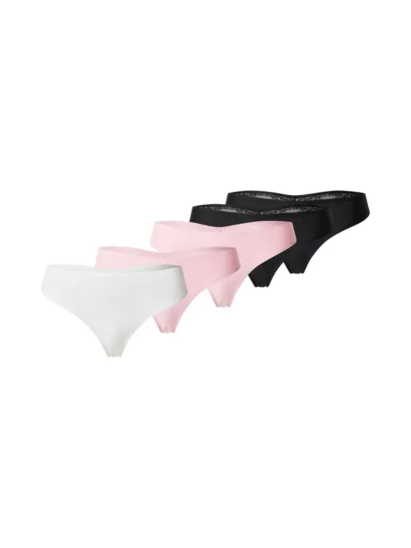 Hunkemöller Hunkemöller Tanga gaćice  svijetloroza / crna / bijela