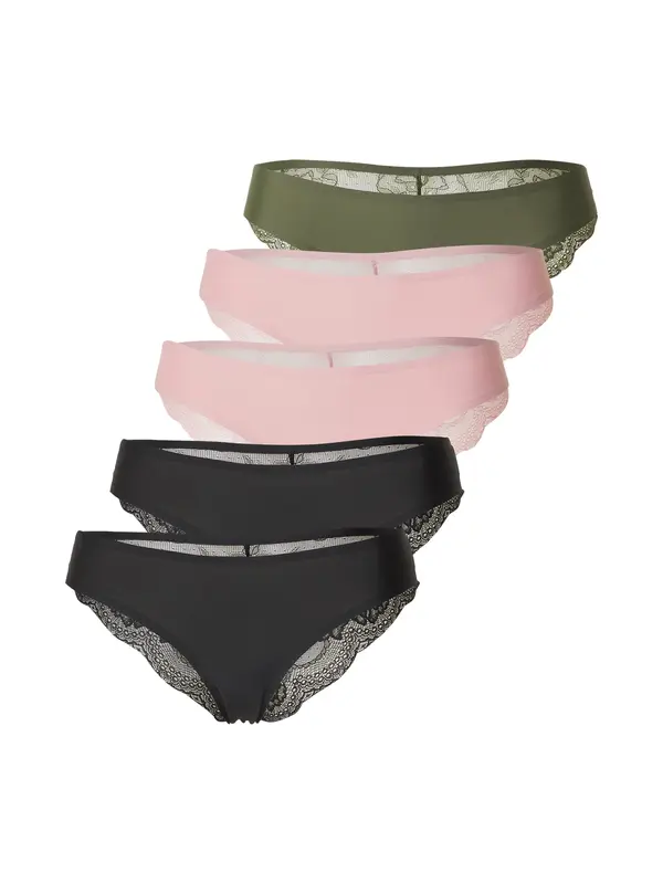 Hunkemöller Hunkemöller Tanga gaćice  tamno zelena / šljiva / crna