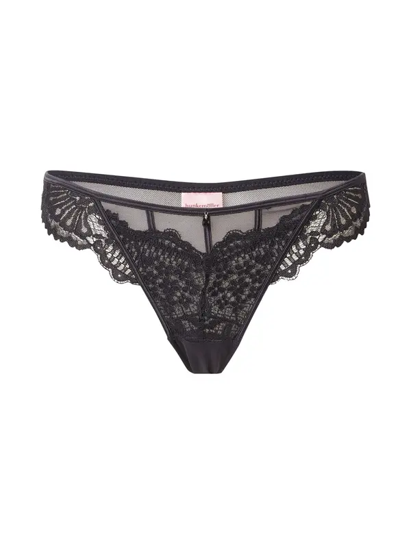 Hunkemöller Hunkemöller Tanga gaćice 'WHITNEY'  crna
