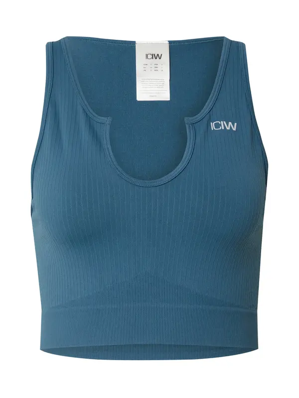 ICANIWILL ICANIWILL Sportski top  safirno plava / svijetlosiva