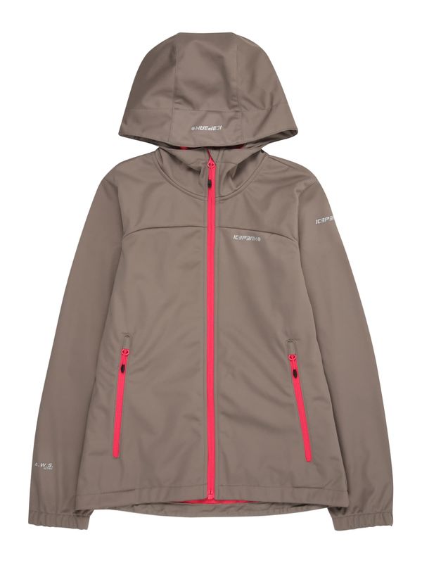 ICEPEAK ICEPEAK Sportska jakna 'KLEVE'  boja blata / srebrno siva / roza