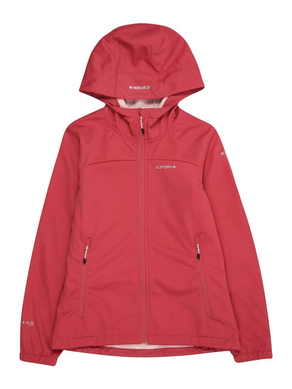 ICEPEAK ICEPEAK Sportska jakna 'KLEVE'  srebrno siva / krvavo crvena