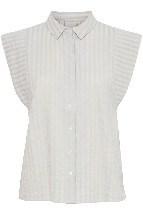 ICHI ICHI Bluza 'KADAYA'  bež / svijetloplava