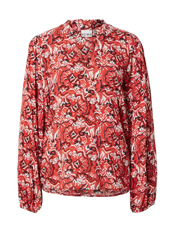 ICHI ICHI Bluza 'VERA'  krvavo crvena / klasično crvena / crna / bijela