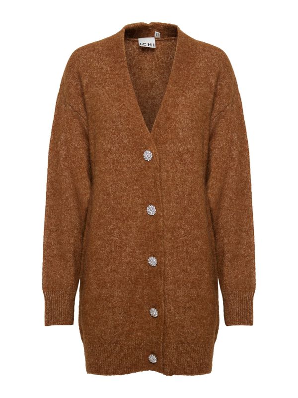 ICHI ICHI Kardigan 'BESIE'  smeđa / prozirna