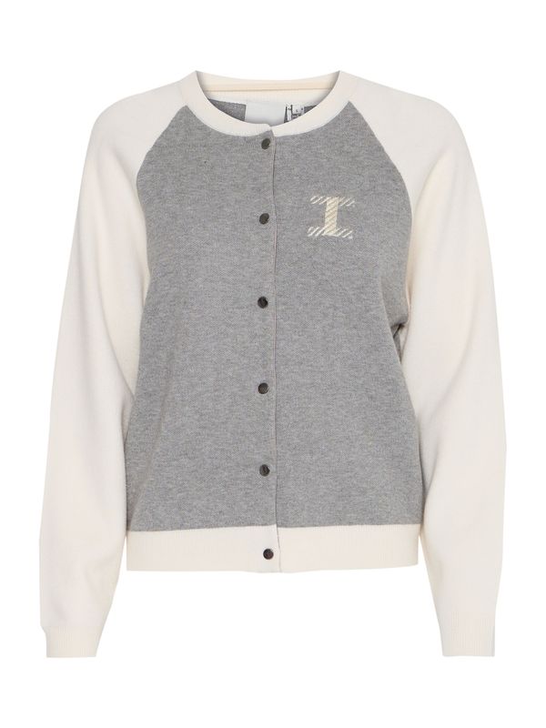 ICHI ICHI Kardigan 'EZANORA'  boja pijeska / zlatna / tamo siva