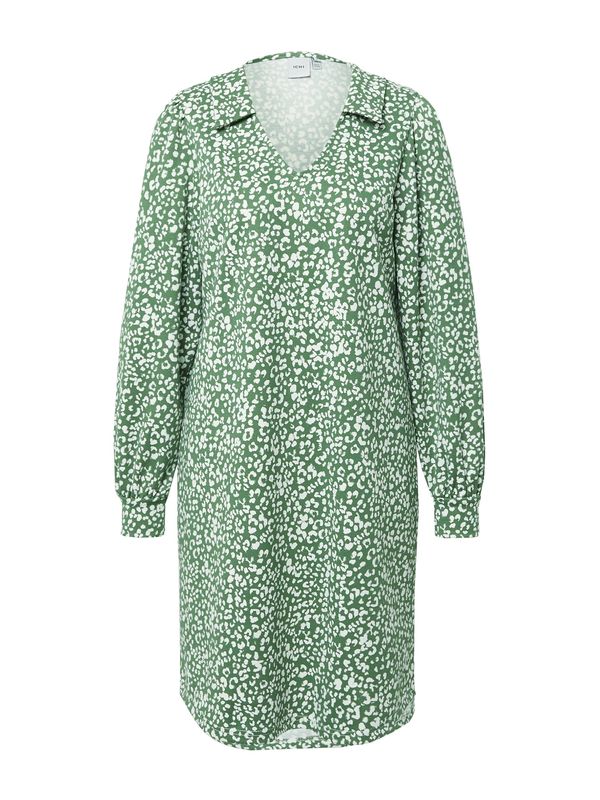 ICHI ICHI Košulja haljina 'KATE'  travnato zelena / bijela