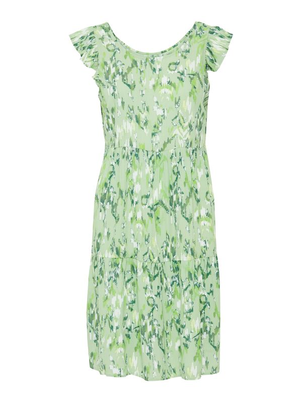 ICHI ICHI Ljetna haljina 'MARRAKECH'  petrol / menta / jabuka / bijela