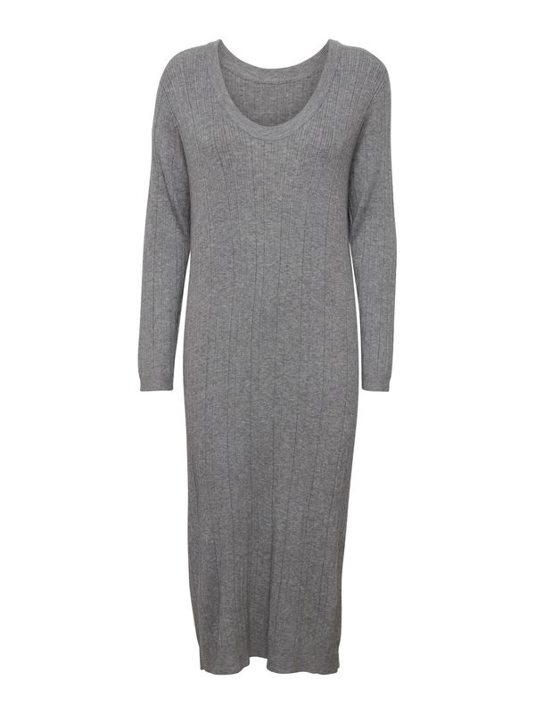 ICHI ICHI Pletena haljina 'KAVA'  siva melange