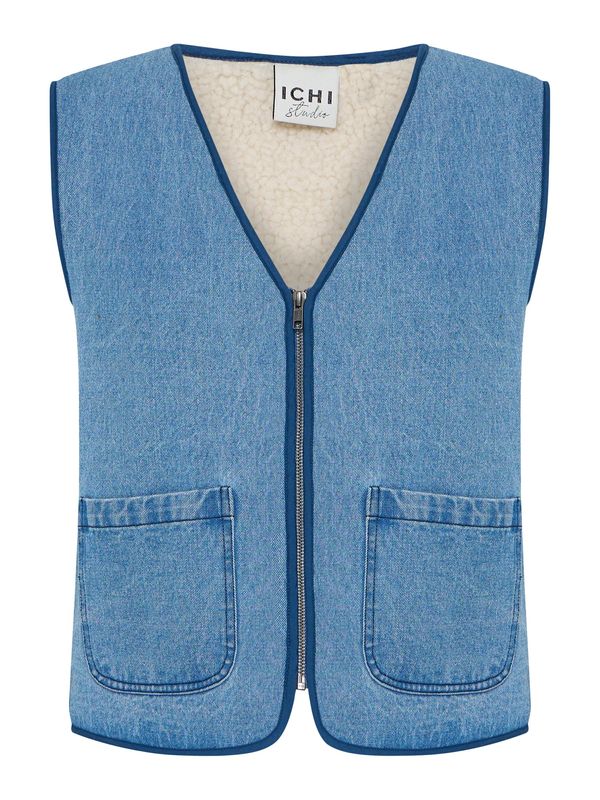 ICHI ICHI Prsluk 'HIRAMO'  plavi traper