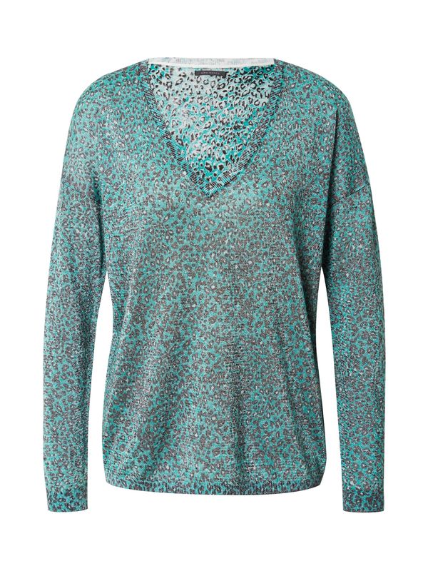 IKKS IKKS Pulover  svijetlosiva / zelena / crna