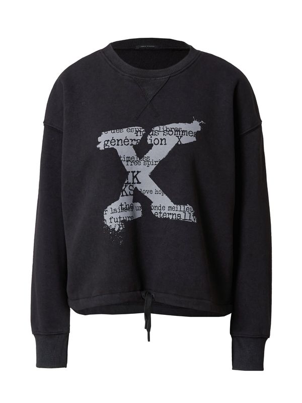 IKKS IKKS Sweater majica  siva / crna