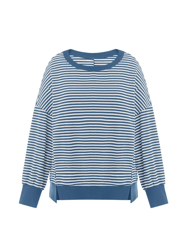 Imily Bela Imily Bela Sweater majica  plava / bijela