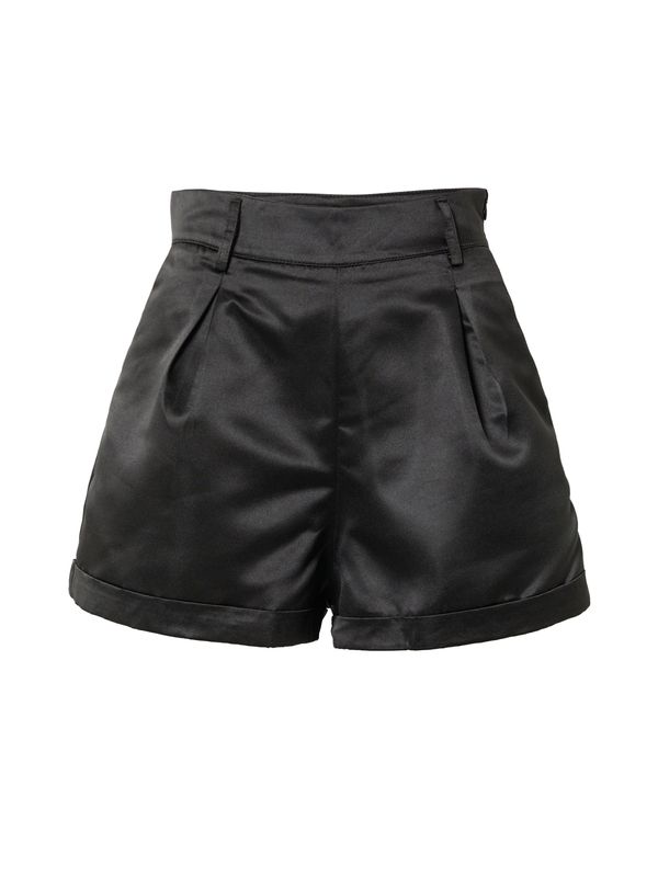 In The Style In The Style Hlače s naborima 'LORNA'  crna