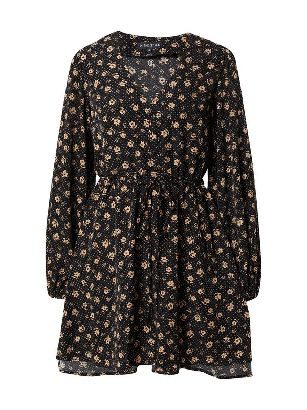 In The Style In The Style Košulja haljina  svijetlosmeđa / crna