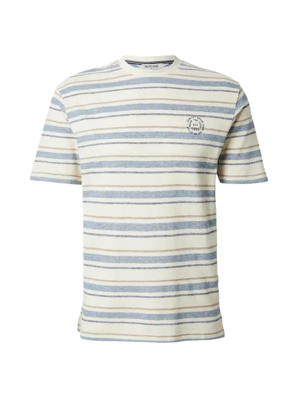INDICODE JEANS INDICODE JEANS Majica 'Eron'  plava / siva / bijela