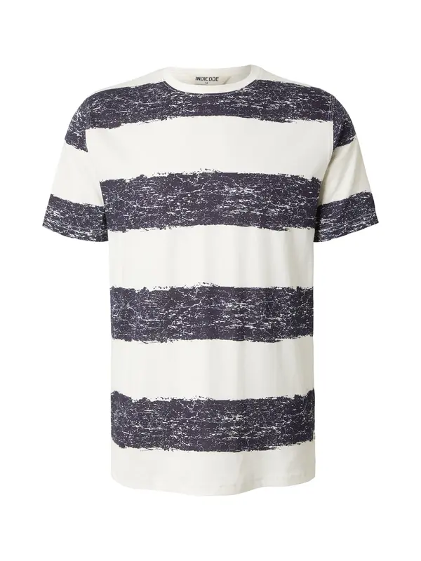 INDICODE JEANS INDICODE JEANS Majica 'Paint'  plava melange / bijela