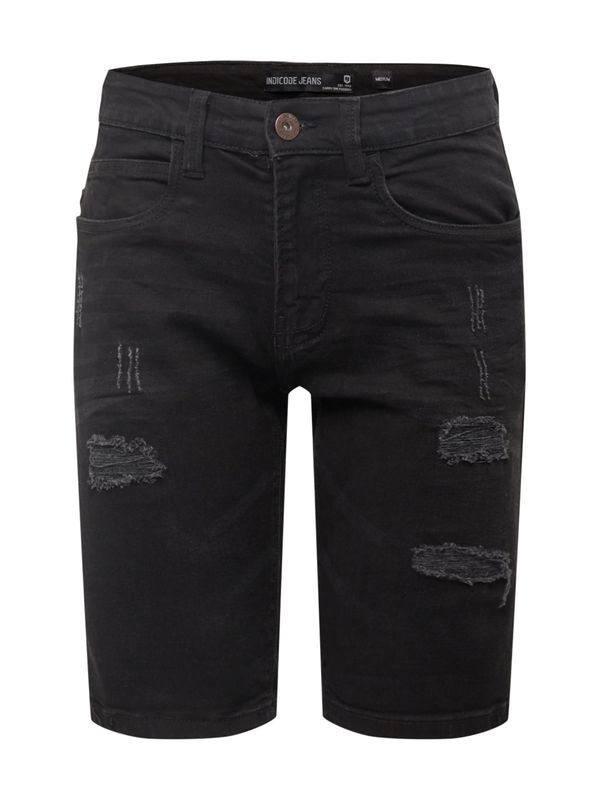 INDICODE JEANS INDICODE JEANS Traperice 'Kaden Holes'  crna