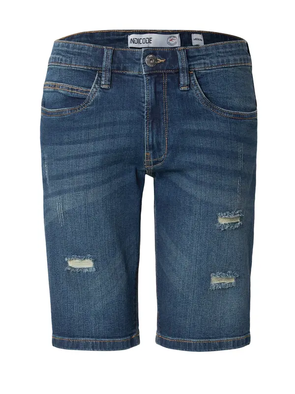 INDICODE JEANS INDICODE JEANS Traperice 'Kaden Holes'  mornarsko plava