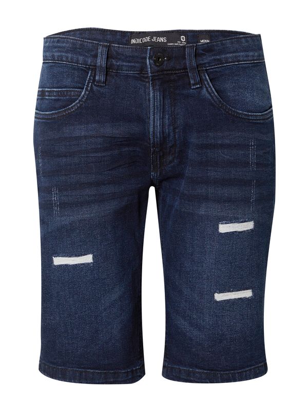 INDICODE JEANS INDICODE JEANS Traperice 'Kaden Holes'  tamno plava