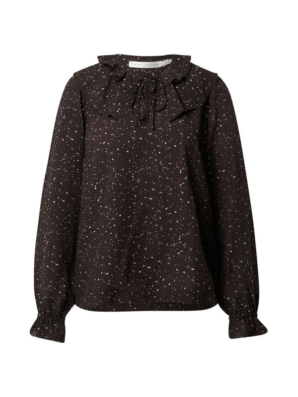 InWear InWear Bluza 'Mikia'  tamno smeđa / bijela