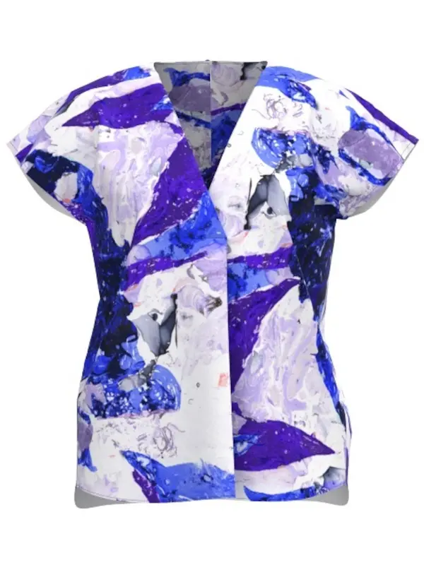 InWear InWear Bluza 'Tedra'  plava / ljubičasta / bijela