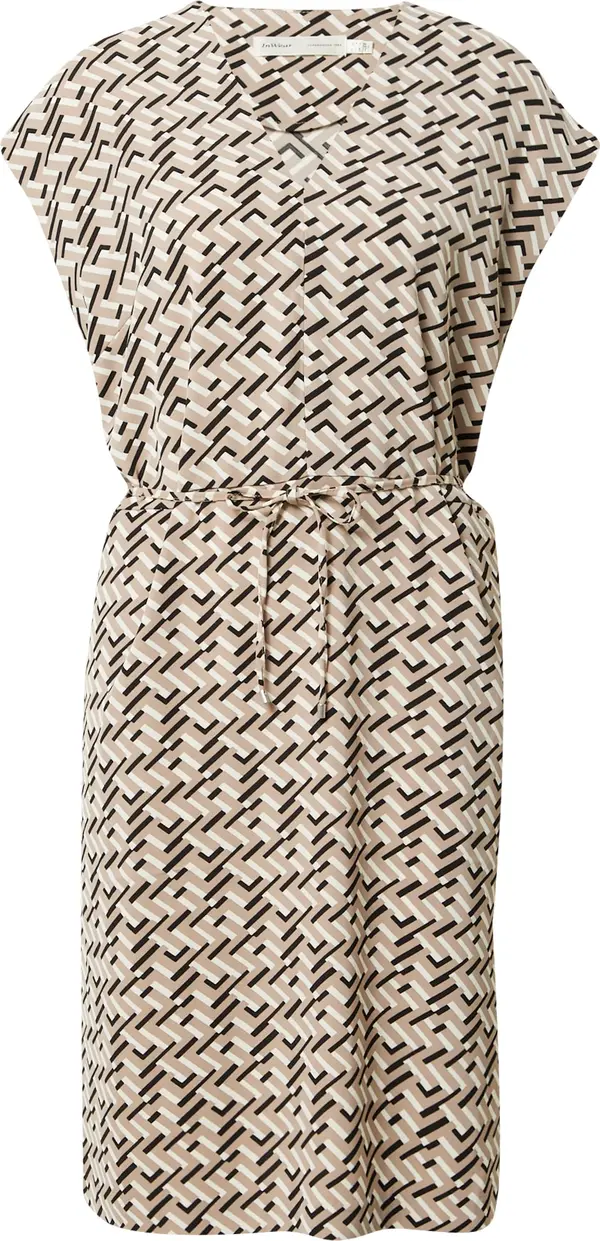 InWear InWear Haljina 'Qailey'  svijetlobež / crna / bijela