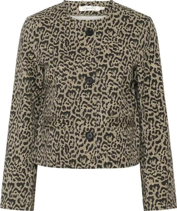 InWear InWear Prijelazna jakna 'NeomaIW'  cappuccino / kaki / tamno zelena