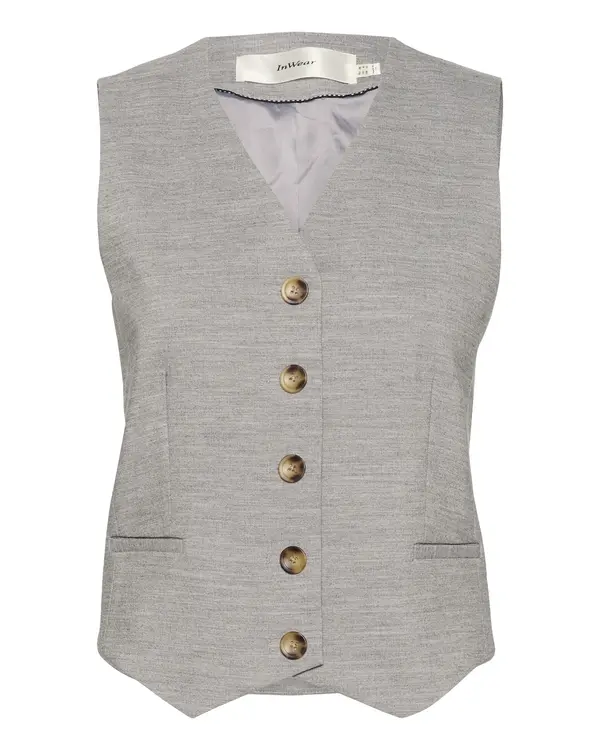 InWear InWear Prsluk 'KhaiI'  siva melange