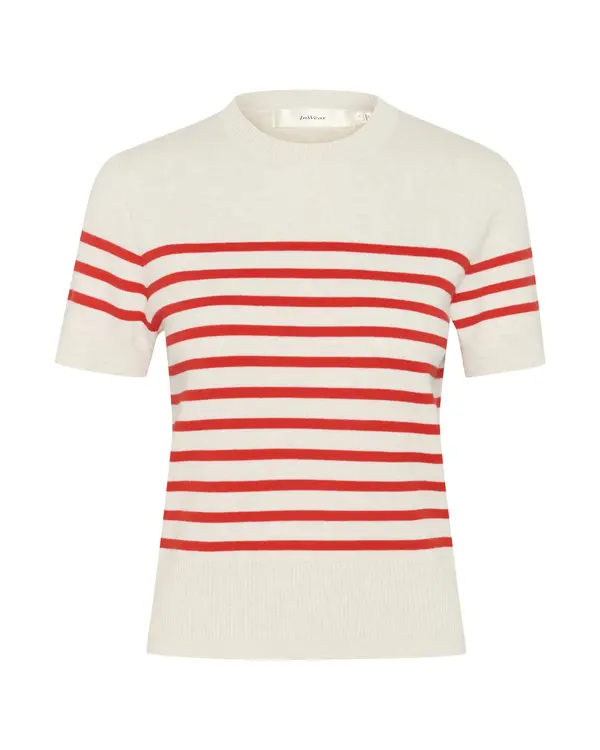 InWear InWear Pulover 'Wallis'  bež / crvena