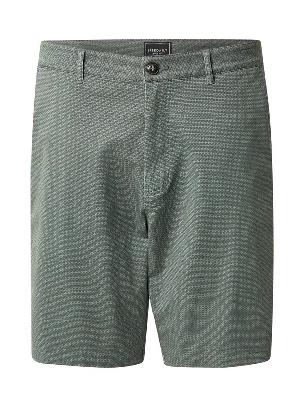 Iriedaily Iriedaily Chino hlače 'Love City'  pastelno zelena / tamno zelena