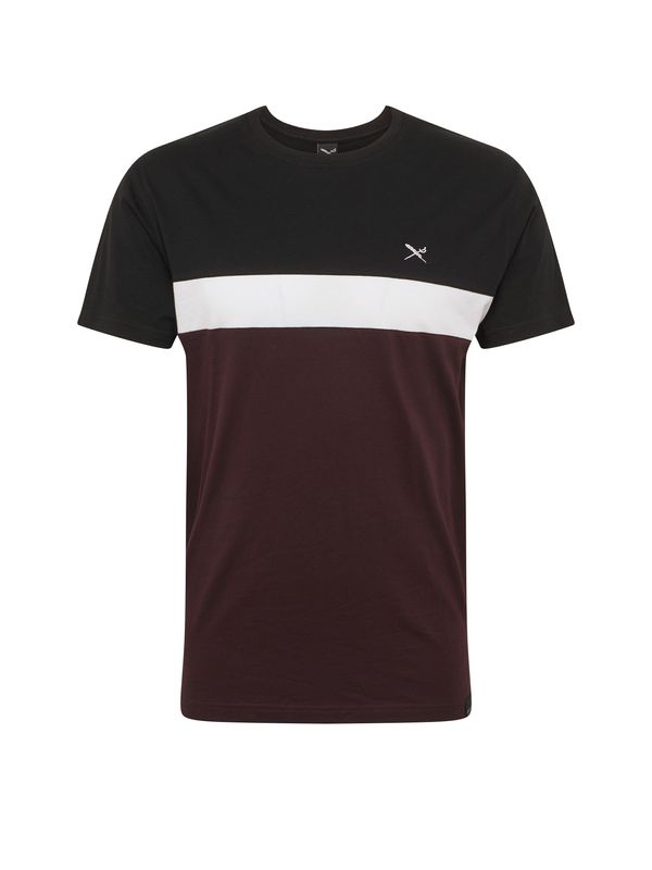 Iriedaily Iriedaily Majica 'Court'  boja vina / crna / bijela