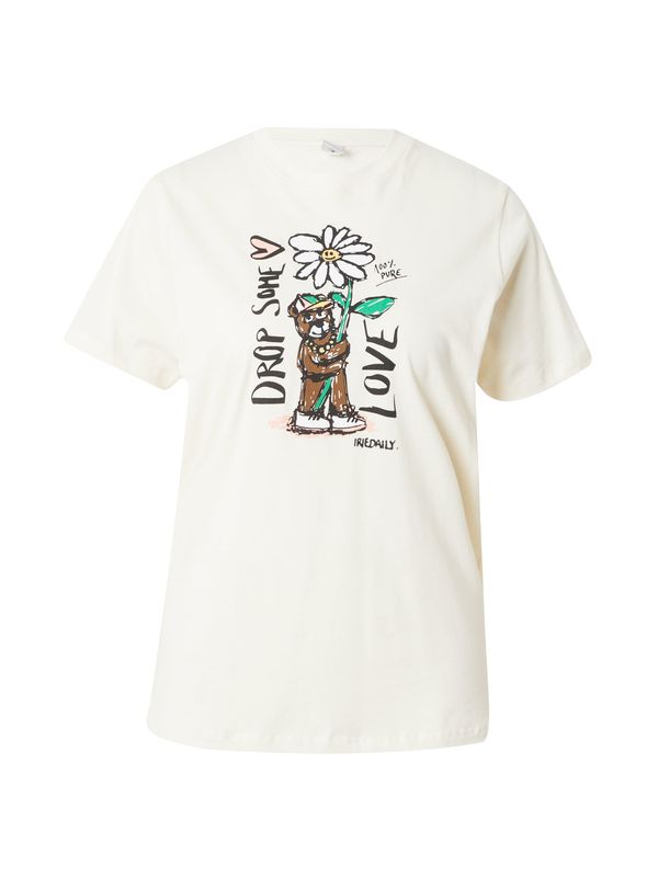 Iriedaily Iriedaily Majica 'Drop Love'  smeđa / zelena / crna / bijela