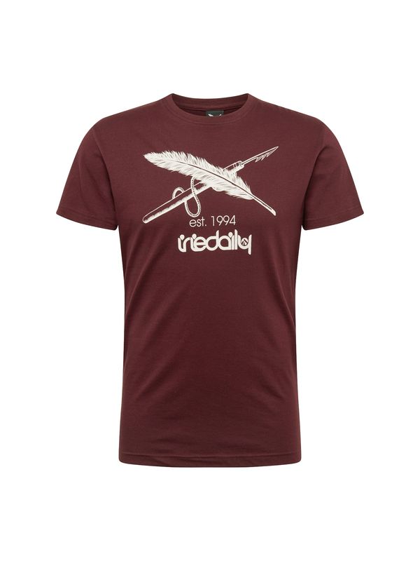 Iriedaily Iriedaily Majica 'Harpoon Flag'  bordo / bijela