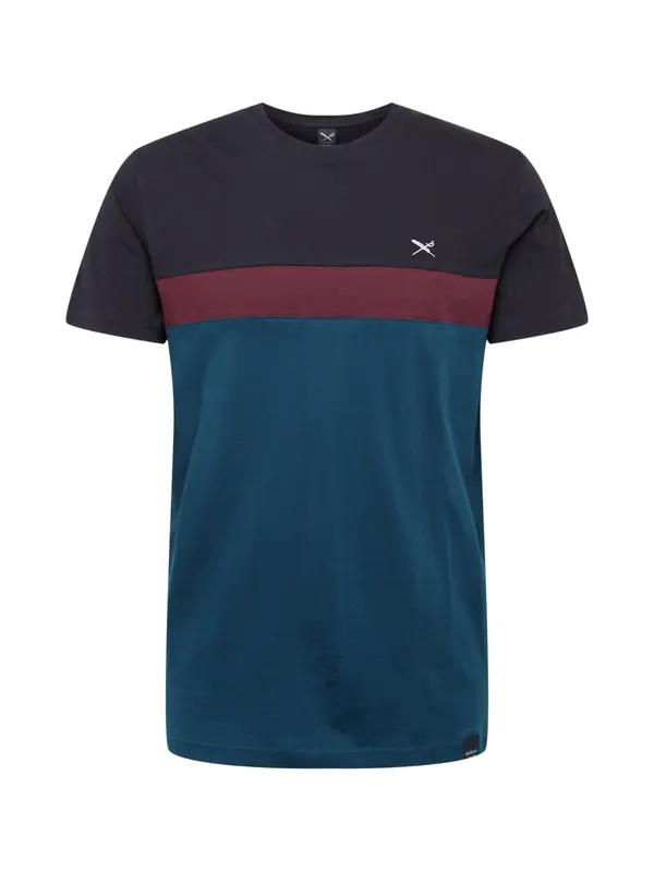 Iriedaily Iriedaily Majica  petrol / boja vina / crna