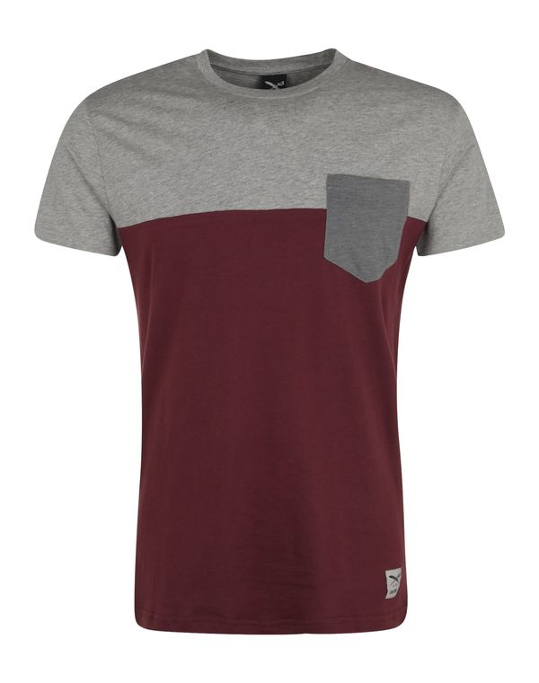 Iriedaily Iriedaily Majica  siva melange / merlot