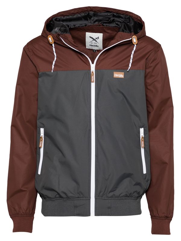 Iriedaily Iriedaily Prijelazna jakna 'Auf Deck'  čokolada / tamo siva