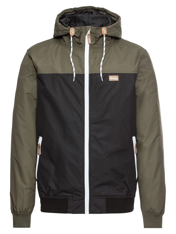 Iriedaily Iriedaily Prijelazna jakna 'Auf Deck'  smeđa / maslinasta / crna / bijela