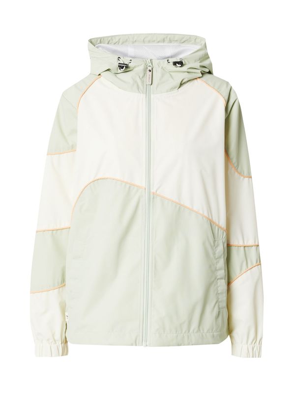 Iriedaily Iriedaily Prijelazna jakna 'Jessie'  svijetlozelena / svijetlonarančasta / prljavo bijela