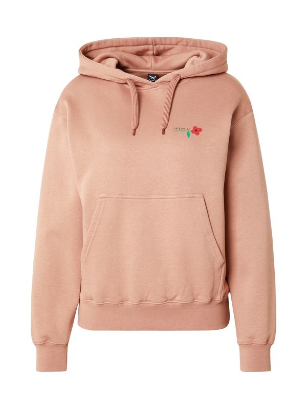 Iriedaily Iriedaily Sweater majica 'Flower Boi'  zelena / crvena / pastelno crvena / crna