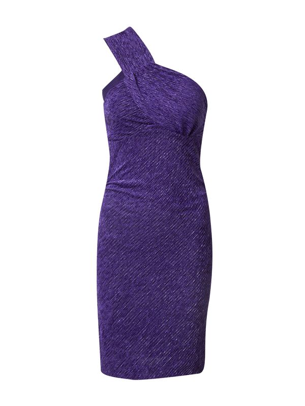 IRO IRO Koktel haljina 'LEANDRA'  ljubičasta / tamno ljubičasta / srebro