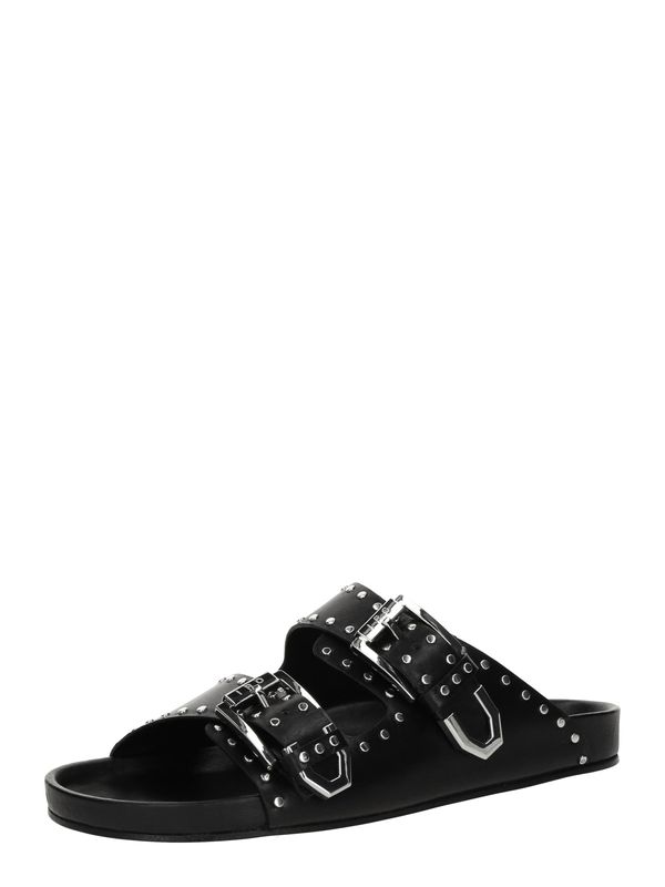 IRO IRO Natikače s potpeticom  crna / srebro