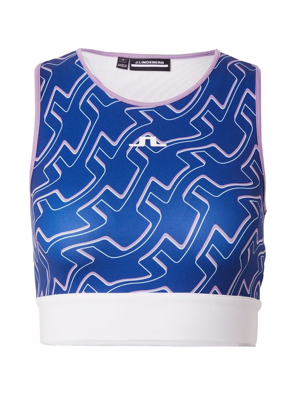 J.Lindeberg J.Lindeberg Sportski top 'Maggie'  plava / svijetloljubičasta / prljavo bijela
