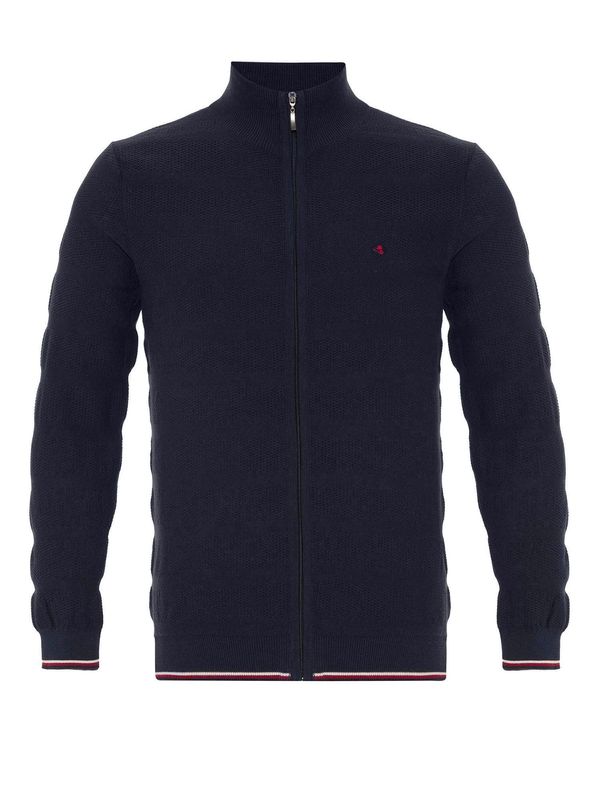 Jacey Quinn Jacey Quinn Kardigan 'Elkin'  tamno plava / crvena / bijela